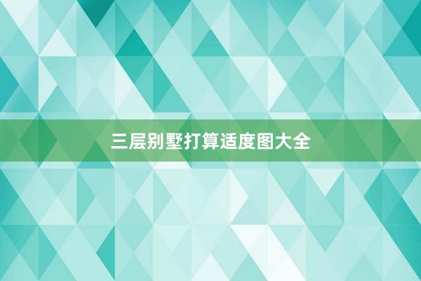 三层别墅打算适度图大全